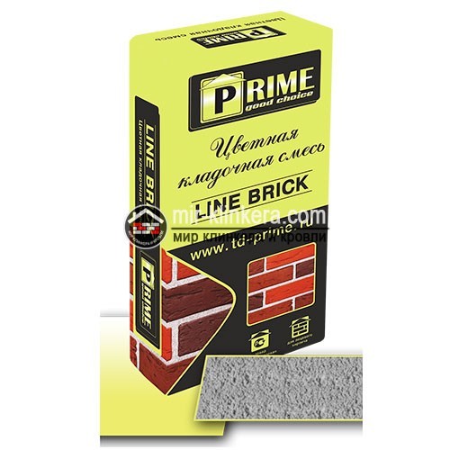 Цветная кладочная смесь Prime "Line Brick" жемчужная