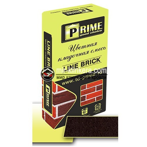 Цветная кладочная смесь Prime "Line Brick" шоколадная