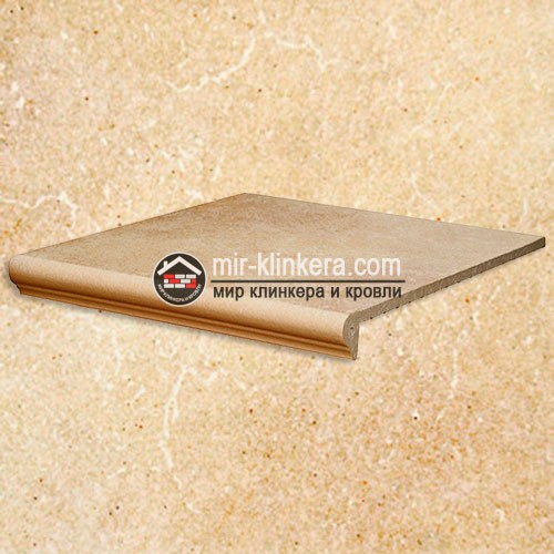 Клинкерная ступень-флорентинер Interbau Alpen Золотистый песок арт.044