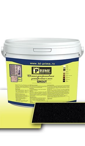 Цветная декоративная затирочная смесь Prime Grout черная