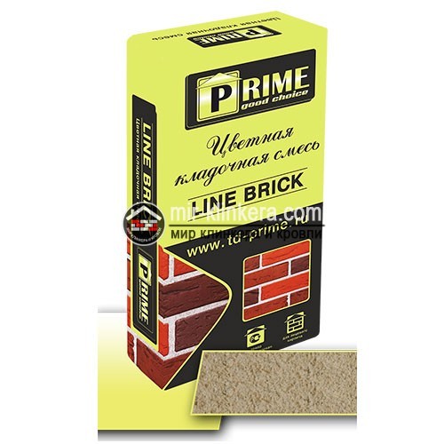 Цветная кладочная смесь Prime "Line Brick" светло-бежевая