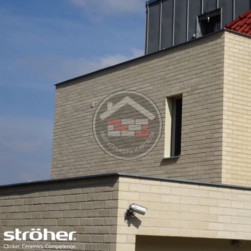 Клинкерная фасадная плитка Stroeher Zeitlos 351 kalkbrand фото 7