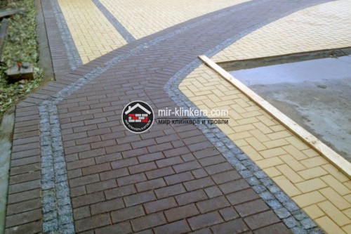 Тротуарный клинкерный кирпич ЛСР Мюнхен коричневый фото 4