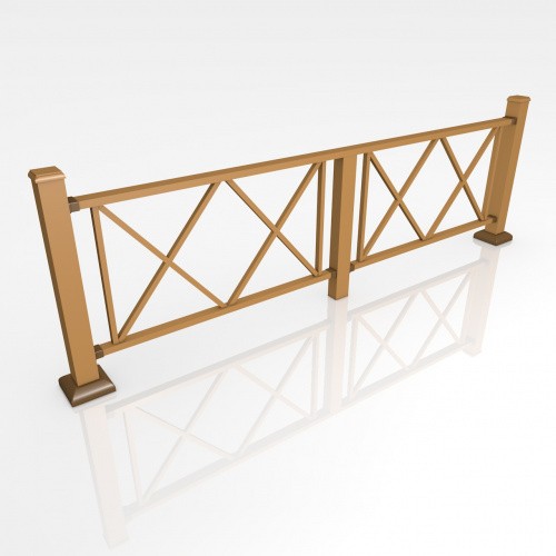 Перила и ограждения для террас/балконов CM Railing, Венге (коричневый) фото 4