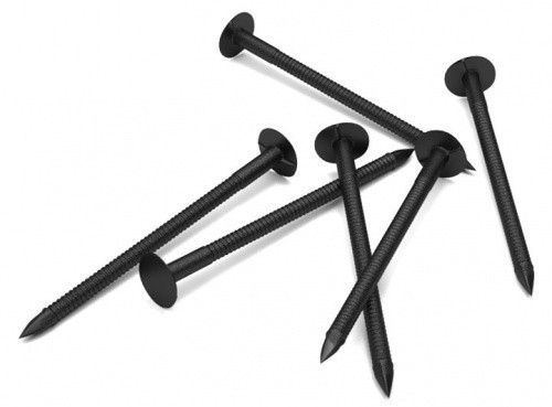 Гвозди 50х2,8 мм 5 кг для крепления композитной черепицы (цвет: черный) Gerard